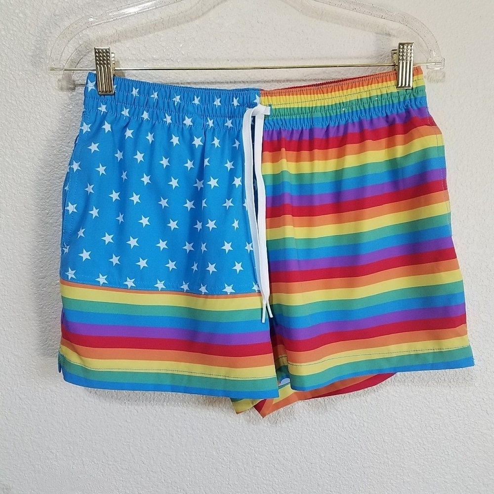 Chubbies Rainbow Swim Trunks